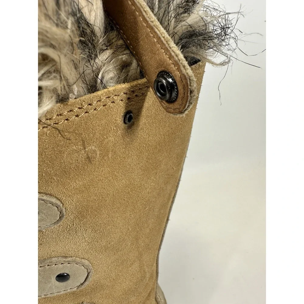 Sorel Joan of Arctic Waterproof Suede Boots NL 1540-373 Turquoise‎ Fur  Size 10
